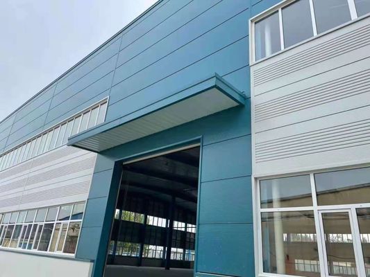 Prefabrik Çelik Çerçeve Atölyesi Kitleri Galvanize Prefab Metal Garaj Binaları