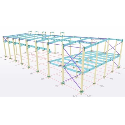 Madencilik öncesi çelik yapı atölyesi Q355b Q235b Çelik prefabrik binalar