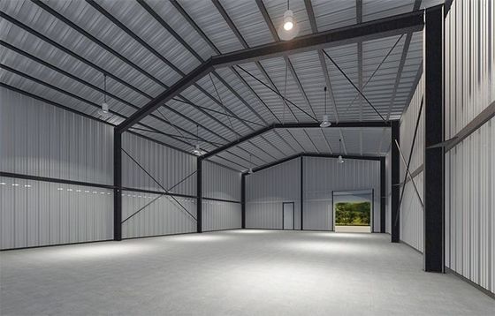 Prefabrik Çelik Çerçeve Depo İnşaat Metal Yapı Kitleri Çelik Yapı Şedi Atölyesi