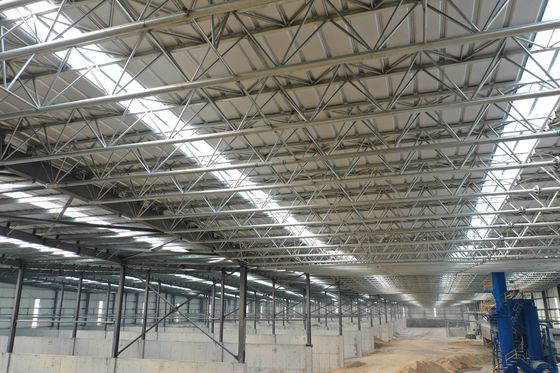 Korrozyona Karşı Galvanizli Çelik Yapı Bina Ön Yapılı Metal Çerçeve Depo