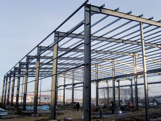 Alkyd Boyamak Metal İnşaat Binanı Özel Yapılandırılmış Çelik Atölyeleri