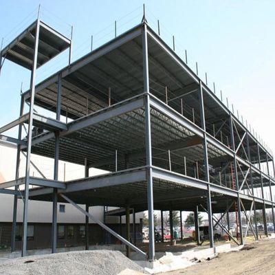 Hazırlanmış Hafif Çelik Depo Binası İnşaat İki Katlı Çelik Yapı