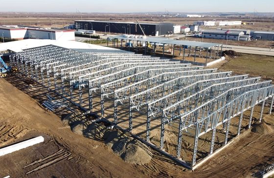 Modüler Çelik Yapı Depo İnşaat Endüstriyel Hazırlatılmış Fabrika Binaları