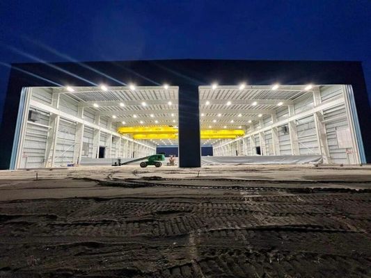 Modern Prefab Metal Bina İnşaat Prefabrik Çelik Yapı Uçak Hangarı