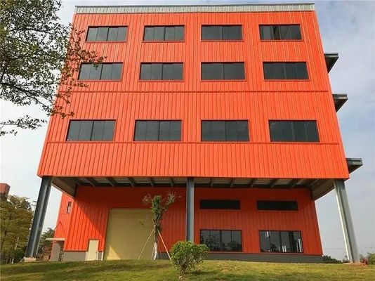 Prefabrik Çok Katlı Çelik Yapılar İnşaat Atölyesi Tuğla ve Çelik Bina