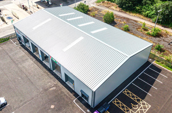 Prefabrik Soğuk Depolama Metal Çerçeve Hafif Sandviç Paneli Prefabrik Bina Yapısı Anahtarlı Ağır Depo