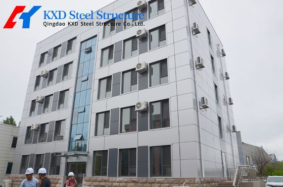 PU Duvar Paneli Çelik Çerçeve Bina Galvanizli C / Z Purlins ile