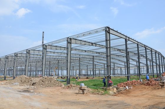 Q235 Q355B Çelik Yapı Atölyesi / Depo / Her Tür Bina