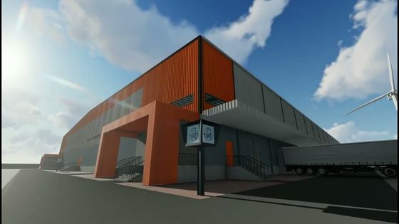 Q345 GB Standart Prefabrik Çelik Yapı Depo Boyalı