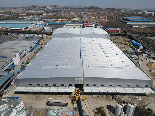 Kalıcı Prefabrik Çelik Yapı İnşaat Galvanizli veya Boyalı Yüzeyli Bina