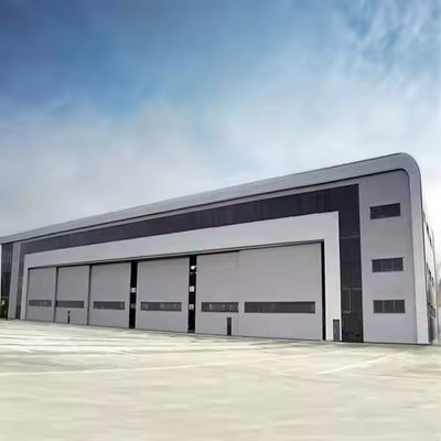 Endüstriyel Çelik Yapı Uçak Teleskoplu Hangar Kaydırma Kapısı Uçak Hangarı Önyapı Metal Bina