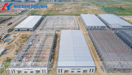 Sıcak daldırma galvanizli çelik yapısı prefabrik depo atölyesi
