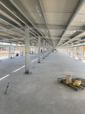 Özel Çatı Çatısı Prefab Çelik Depo Hızlı Kurulum