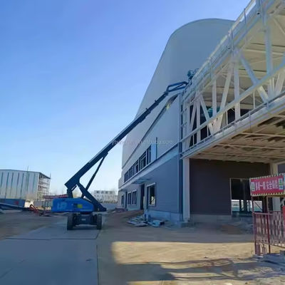 Özel Yüksek Güçlü Ön Mühendislik Endüstriyel İnşaat Çözümü Modern Tasarım Çelik Yapı Atölyesi Fabrika Binası