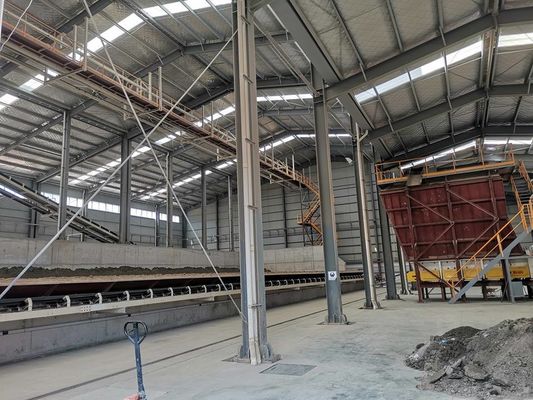 Lojistik depolar için sıcak valflı H şekilli çelik yapı binası
