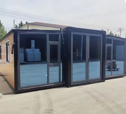 Düz Paket Lüks Ofis Prefabrik Depo Konteyner Evleri 2 Katlı 2 Yatak Odalı Mobil