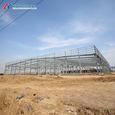 Q355B Çelik Yapı Yüksek Güçlü Çivilerle Endüstriyel Depo Hangarı