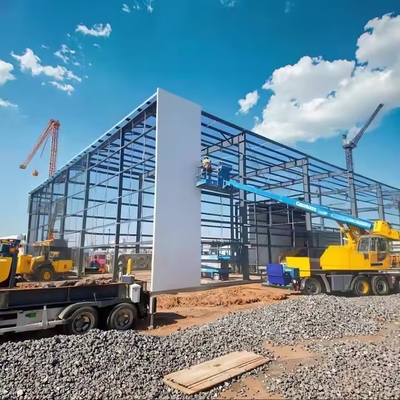 Çiftlik depolama ve endüstriyel kullanım için prefab çelik yapı atölyesi kitleri