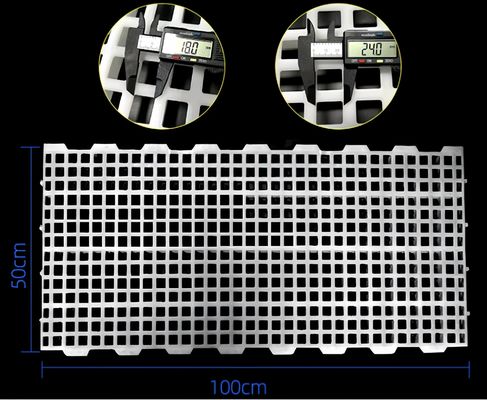 Tavuk Çiftliği Plastik Slatted Zemin Broiler Evi 2kg 16*16mm / 20*26mm Delik