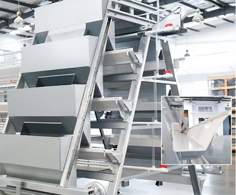 H Tipi 4 Denizci Tavuk Kafesleri Otomatik Tavuk Kafesleri Pil Kafesleri Tavuk Ekipmanı