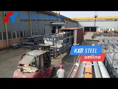 PU Duvar Paneli Çelik Çerçeve Bina Galvanizli C / Z Purlins ile